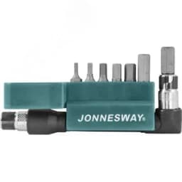 Комплект вставок-бит 1/4"DR шестигранных, H2-H8, c Г-образным приводом, 8 предметов 047462 Jonnesway