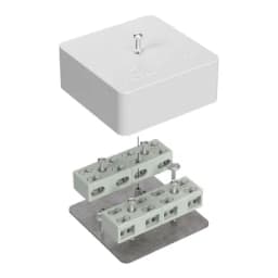 Коробка огнестойкая разветвительная для кабель-канала 40-0450-FR6.0-4-8-Р Е15-Е60 RAL9003 75х75х30 (87 шт/кор) Промрукав