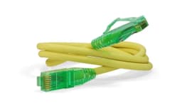 Патч-корд U/UTP Hyperline PC-LPM-UTP-RJ45-RJ45-C6a-10M-LSZH-YL