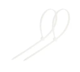 Стяжка 150x3,6 нейлоновая, белая (100 шт./уп.) (CNT-3,6*150-W) Пожтехкабель СКС (201-025) - Стяжка нейлоновая неоткрывающаяся, безгалогенная (halogen free) 150x3.5мм, белая (100 шт)