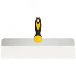 Шпатель фасадный нержавеющий Профи, прорезиненная ручка с метал.бойком 450 мм FIT