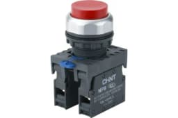 Кнопка управления NP8-11BN/4 без подсветки красн. 1НО+1НЗ IP65 (R) CHINT 667114