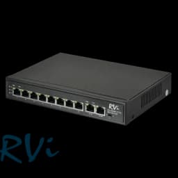 Настольный PoE-коммутатор с 8 гигабитными портами+2 порта uplink RVi-1NS08F-2T (1G)