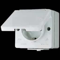 Розетка штепсельная SCHUKO накладная IP44