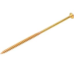 Саморез универсальный острый с потайной головкой 6х130 желтый (100шт/уп) Промрукав