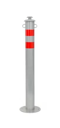 Столбик парковочный "ГОРОД" анкерный с креплением для цепи 750х76мм