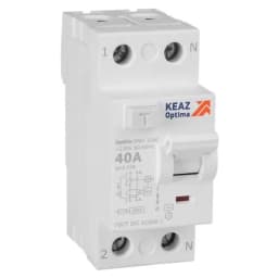 Выключатель дифференциального тока (УЗО) 2п 40А 30мА тип AC 4.5кА OptiDin DM63-2240 УХЛ4 КЭАЗ 343889