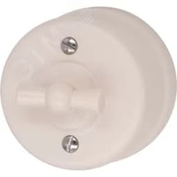 Выключатель Лизетта 2-кл., пластик, цвет Песочное золото