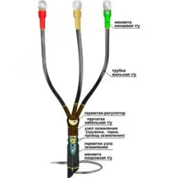 Муфта кабельная концевая 10КВТпН-3х(150-240) с наконечниками болтовыми Нева-Транс