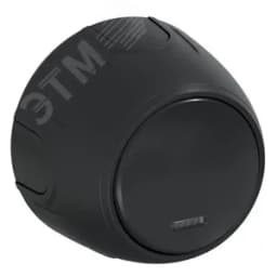 Выключатель одинарный Rotondo с подсветкой, цвет черный