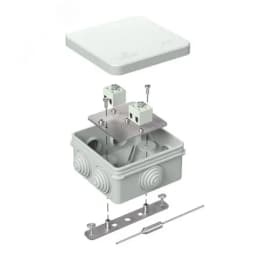 Коробка огнестойкая для о/п двухкомпонентная 60-0300-FR10.0-6 Е15-Е120 RAL7035 100х100х50 (14 шт/кор)