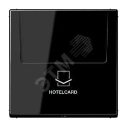 Накладка карточного выключателя (без механизма) Серия LS990 Материал- ударопрочный термопласт Цвет- чeрный