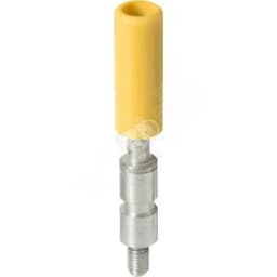 Гнездо тестовое желтое AJS9 YL D=4мм IP20 для ZS10-ST..