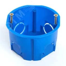 Подрозетник для сплошных стен, синий (без инд стикера), EBX20-01-2 FERON