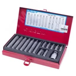 Набор вставок (бит) 10 мм, TORX, Т20-Т55, 15 предметов King Tony