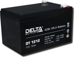 АКБ свинцово-кислотный герметичный Delta DT 1212, 12В, 12Ач