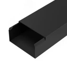 Кабель-канал черный 2-й замок в п/э 12х12 мм (120 м/уп)