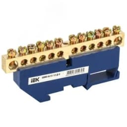 Шина N ноль на DIN-изолятор ШНИ-8х12-12-Д-С YNN10-812-12D-K07 IEK