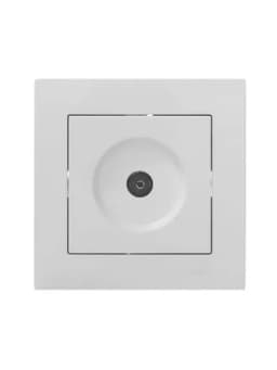 Розетка телевизионная оконечная TV 1-м СП Vesna механизм бел. LEZARD 742-0288-130