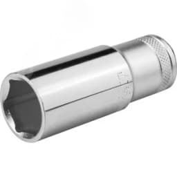 Головка торцевая "INDUSTRIE QUALITAT", удлиненная, Cr-V, FLANK, хромосатинированная, 1/2", 22 мм