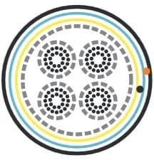 Кабель витая пара Hyperline FUTP100-C3-S24-IN-LSZH-GY