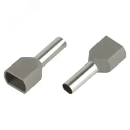 Наконечник-гильза с изолированным фланцем (упаковка 10 шт.) NO-225-16 (двойной) НШвИ(2) 4,0-12