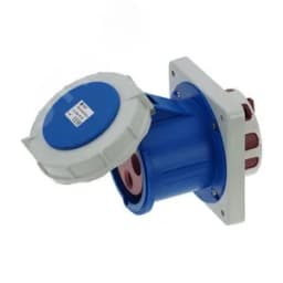 Розетка встраиваемая 125A/230V/1P+N+E/IP67, фланец 130x130