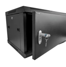 Шкаф настенный 6U серия WMA Wall Maestro 600х450х370 разборный передняя металлическая дверь черный Netko NWMA6406MWD60186BK