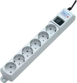 Фильтр сетевой Pilot S белый 1,8м (6 розеток)