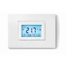 Термостат комнатный сенсорный экран питание 3В DС 1СО 5А монтаж на стену белый (1шт)
