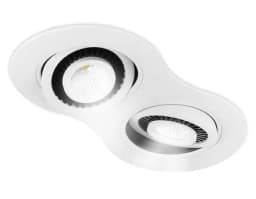 Встраиваемый точечный светодиодный светильник с поворотным механизмом Ambrella Light S5052 W