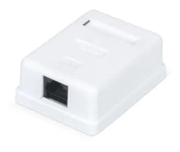 Розетка компьютерная RJ-45, 5е неэкранированная Hyperline WRline WR-WS-8P8C-C5E-1 (Белый)