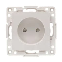 Стокгольм Механизм Розетки 1-местной б/з 10 А автоматические клеммы белый с защ. штор. EKF PROxima