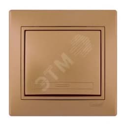 Мира Выкл х1 металлик золотой со вставкой Lezard