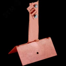 Держатель проводника круглого 6-10мм винтовой для конька широкого h=100мм медь IEK