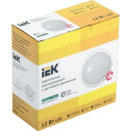 Светильник светодиодный ДПО 5032Д 12Вт 4000К IP65 круг бел. с ДД IEK LDPO1-5032D-12-4000-K01