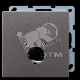 Крышка для одного гнезда подключения громкоговорителя антрацит