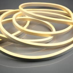 Гибкий неон LED SMD 8х16 мм односторонний теплый белый 120 LEDм 5 м 131006