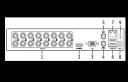 Видеорегистратор 16-и канальный гибридный xvr и 2 ip канала до 5mpx FOX FX-16GTA