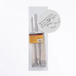 Хомут стальной 7.9х300мм, d пучка max 82мм, нагрузка 120кг, серый, (25шт в упак), FERON