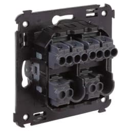 Выключатель 2-кл. СП Avanti «Черный матовый» DKC 4412104