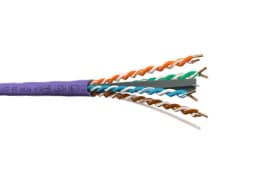 Кабель UUTP4 cat6a NETKO 4 пары 23 AWG BC 305м с крестовиной нгАHF LSZH малодымный не содержащий галогенов фиолетовый одножильный NETKO UTP5383069B