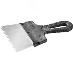 Шпатель "Мастер" ФАСАДНЫЙ, нержавеющее полотно, 150мм, зуб 4х4мм