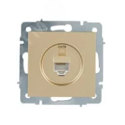 VESNA Розетка компьютерная золото 140