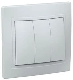 ВС10-3-0-ККм Выключатель 3кл 10А КВАРТА (кремовый) IEK (EVK30-K33-10-DM) (10шт/упак)