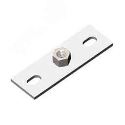 Опора пластина М10, толщ. 4,0 мм, гальван. цинк