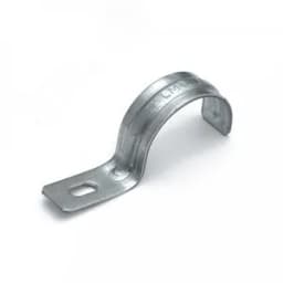 Скоба металлическая однолапковая усиленная противопожарная СМОУ d31-32 мм (50 шт/уп)