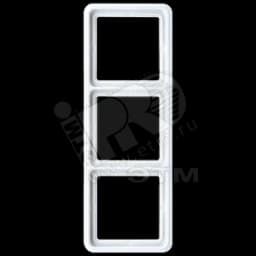 Рамка 3 поста универсальная ударопрочная белая