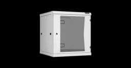 Настенный шкаф 19", 12U, стекло, 600х600, разборный, серый TLK TWC-126060-R-G-GY