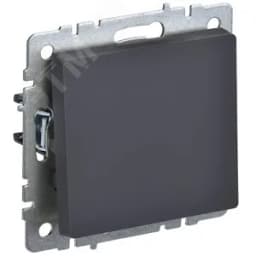 BRITE Выключатель одноклавишный перекрестный 10А ВС10-1-3-БрГ графит BR-V13-0-10-K53 IEK